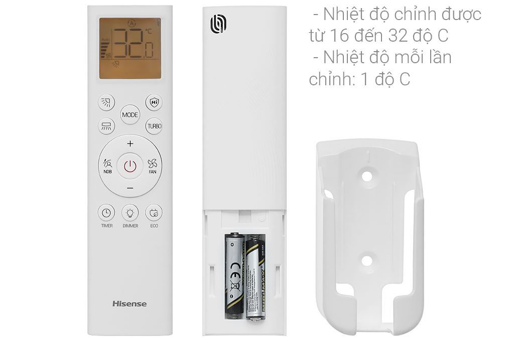 Máy lạnh Hisense Inverter 1.5 HP AS-12TR4RLRCA00 Màu Trắng