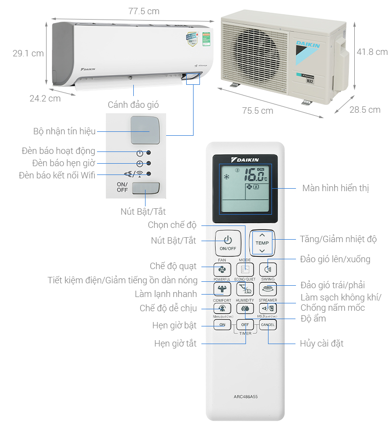 Máy lạnh Daikin Inverter 1 HP ATKF25ZVMV