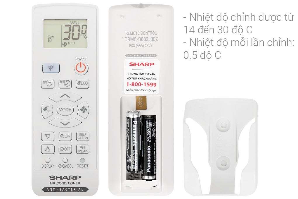 Máy lạnh Sharp Inverter 2 HP AH-XP18CMW Màu Trắng
