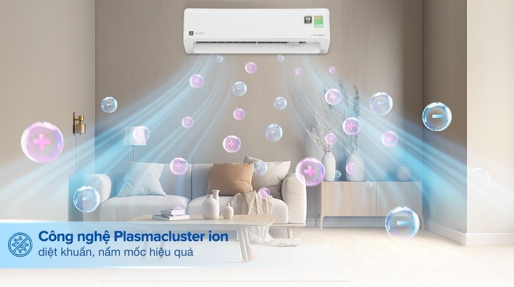 Máy lạnh Sharp Inverter 2 HP AH-XP18CHW - Khả năng lọc không khí Máy lạnh Sharp Inverter 2 HP AH-XP18CHW - Khả năng lọc không khí