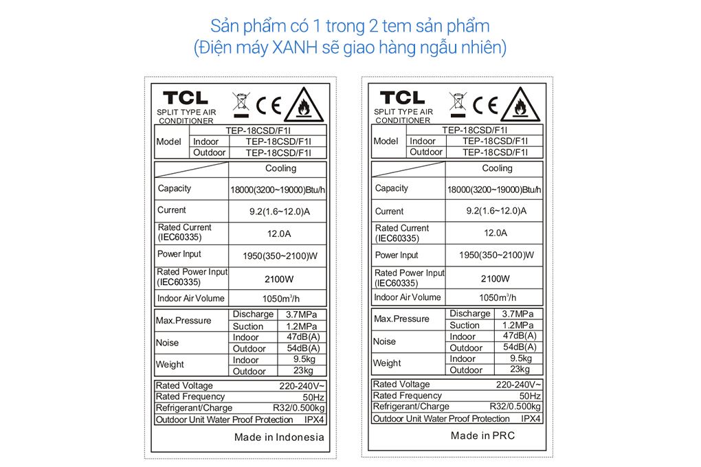 Điều hòa TCL Inverter 18000 BTU TEP-18CSD/F1I Màu Trắng