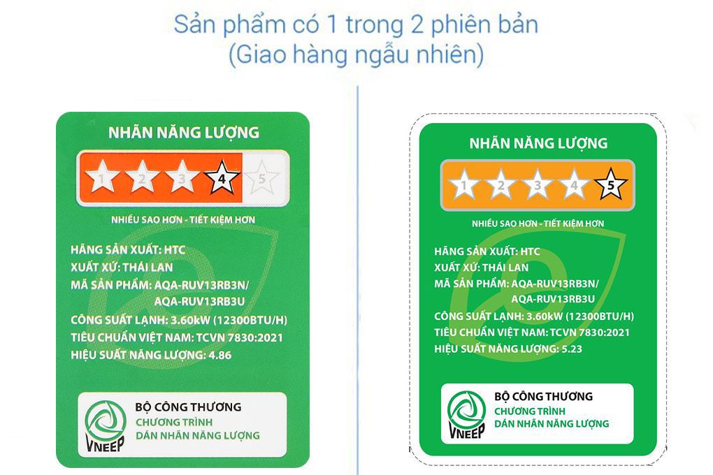 Máy lạnh AQUA Inverter 1.5 HP AQA-RUV13RB3 Màu Trắng