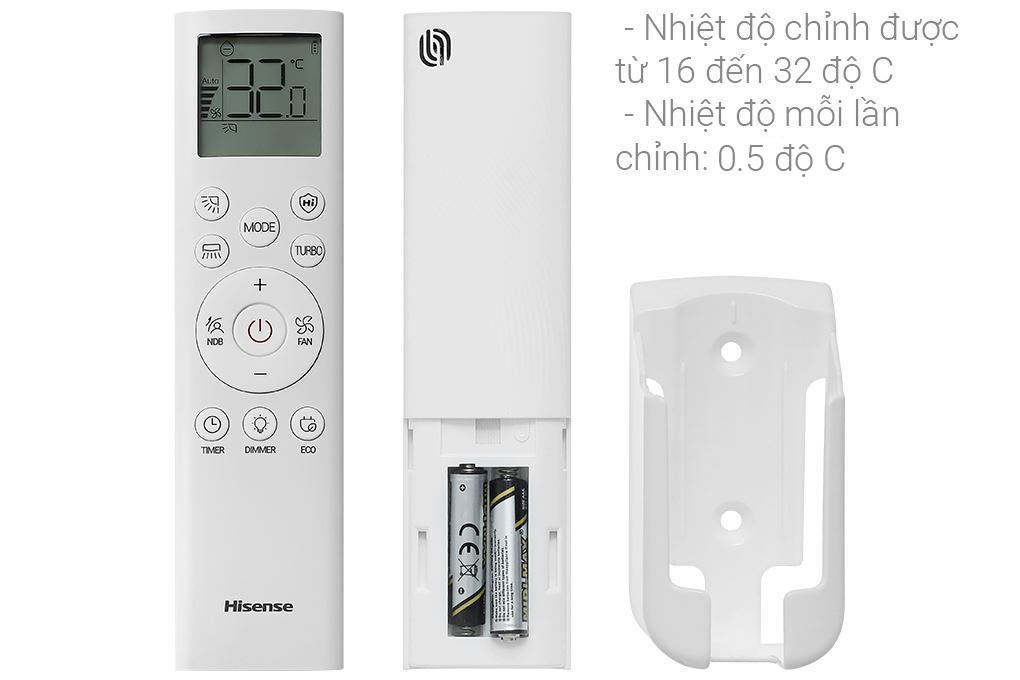 Máy lạnh Hisense Inverter 1.5 HP AS-12TR4RGUUA00 Màu Trắng