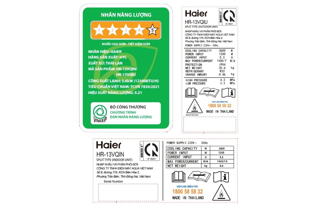 Điều hòa Haier Inverter 12300 BTU HR-13VQI