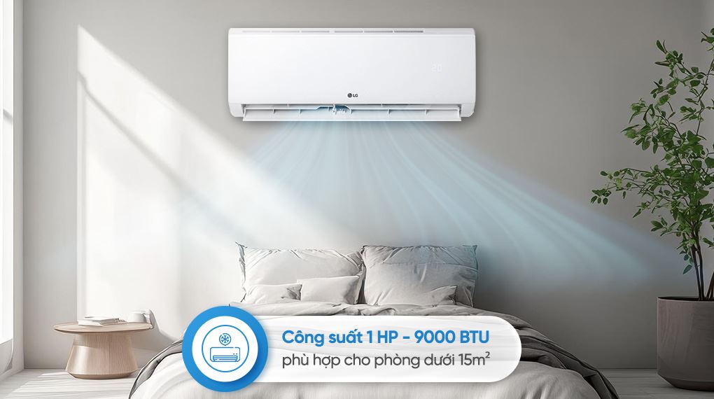 Điều hòa LG Inverter 9000 BTU IFC09M1 - Công suất làm lạnh