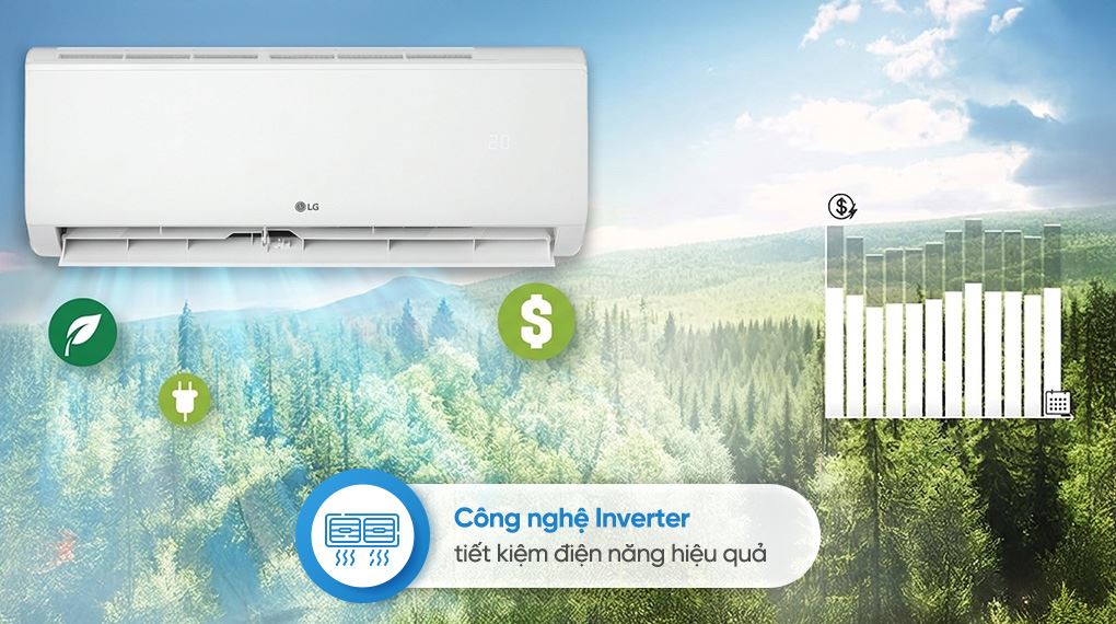 Điều hòa LG Inverter 9000 BTU IFC09M1 - Công nghệ tiết kiệm điện