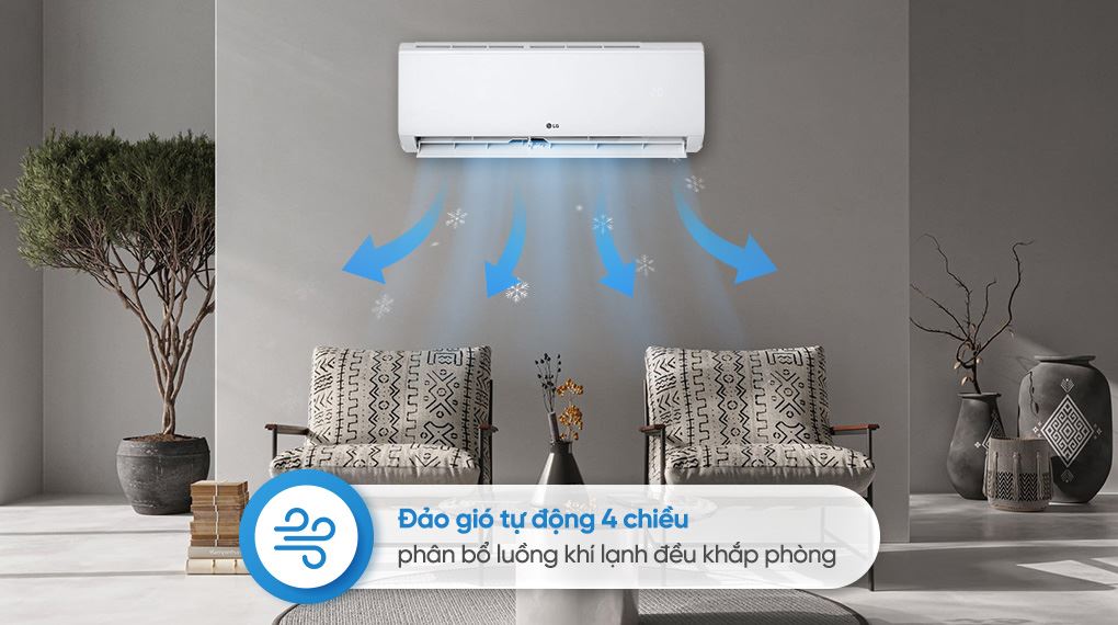 Điều hòa LG Inverter 9000 BTU IFC09M1 - Cơ chế thổi gió