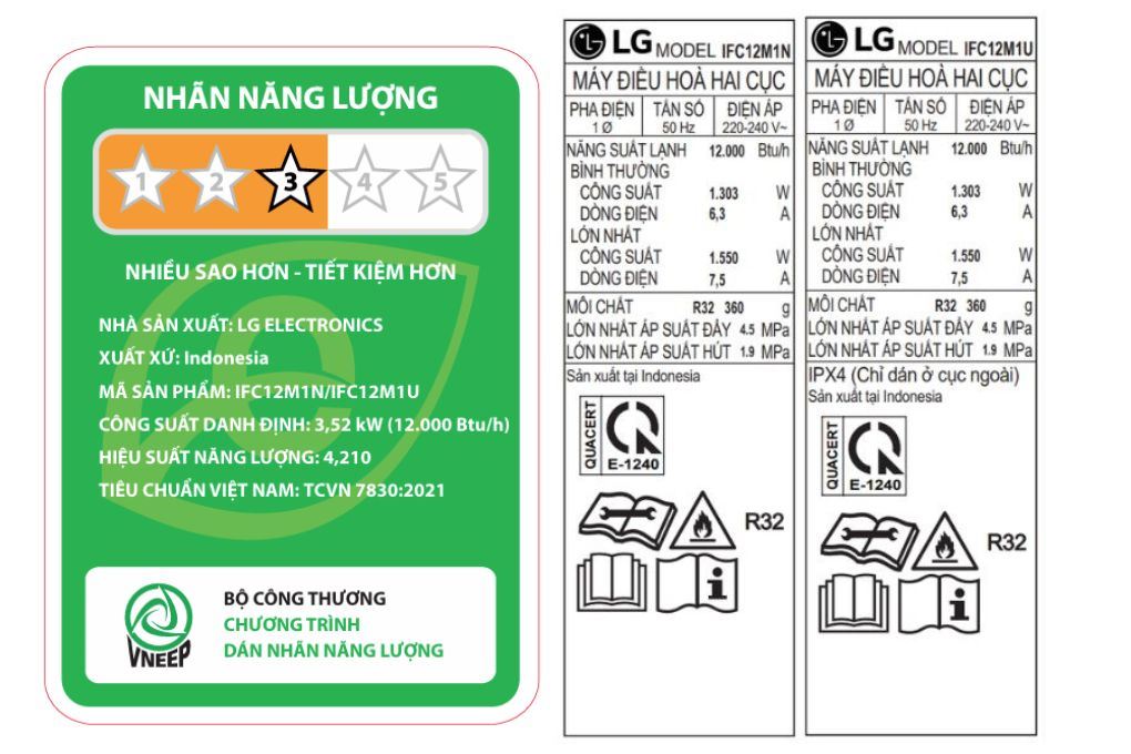 Máy lạnh LG Inverter 1.5 HP IFC12M1
