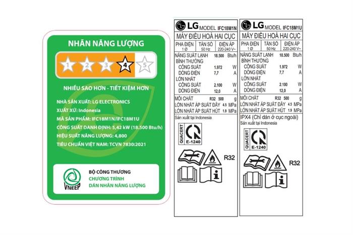 Máy lạnh LG Inverter 2 HP IFC18M1