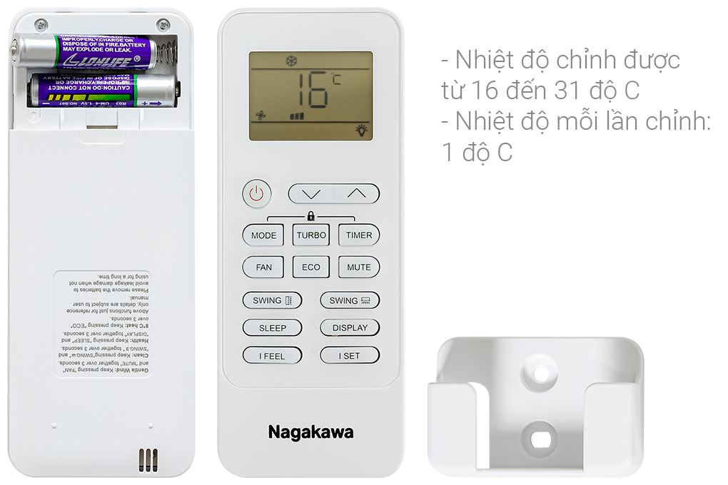 Điều hòa Nagakawa Inverter 23900 BTU NIS-C24R2T62 Màu Trắng