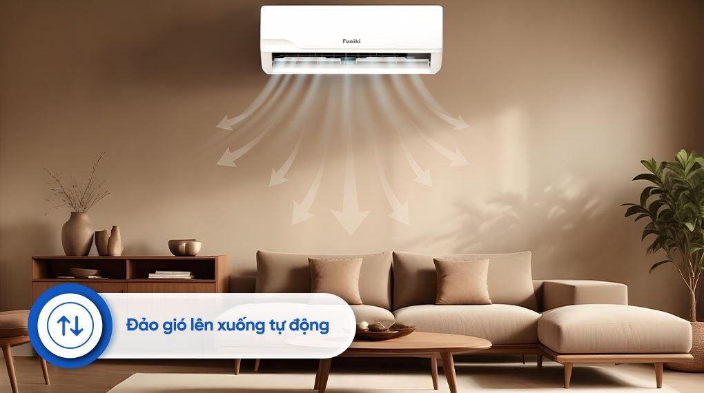 Điều hòa Funiki Inverter 9000 BTU HPIC09TMU - Cơ chế thổi gió