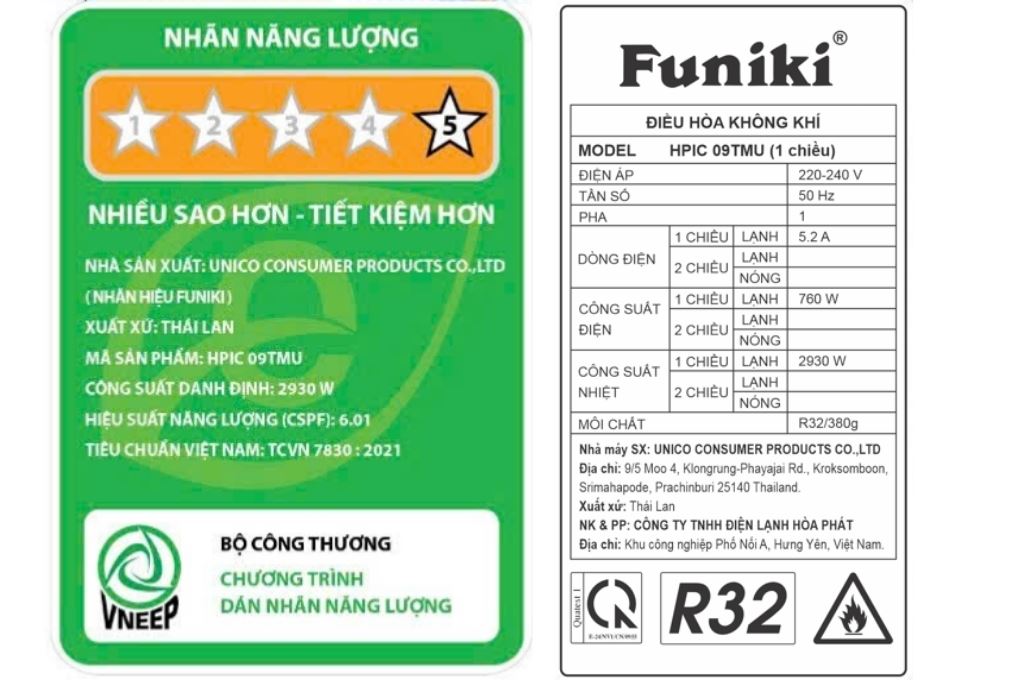 Điều hòa Funiki Inverter 9000 BTU HPIC09TMU Màu Trắng