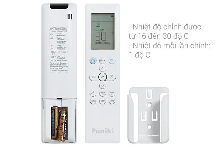 Máy lạnh Funiki Inverter 1.5 HP HIC12TMM-6 Màu Trắng