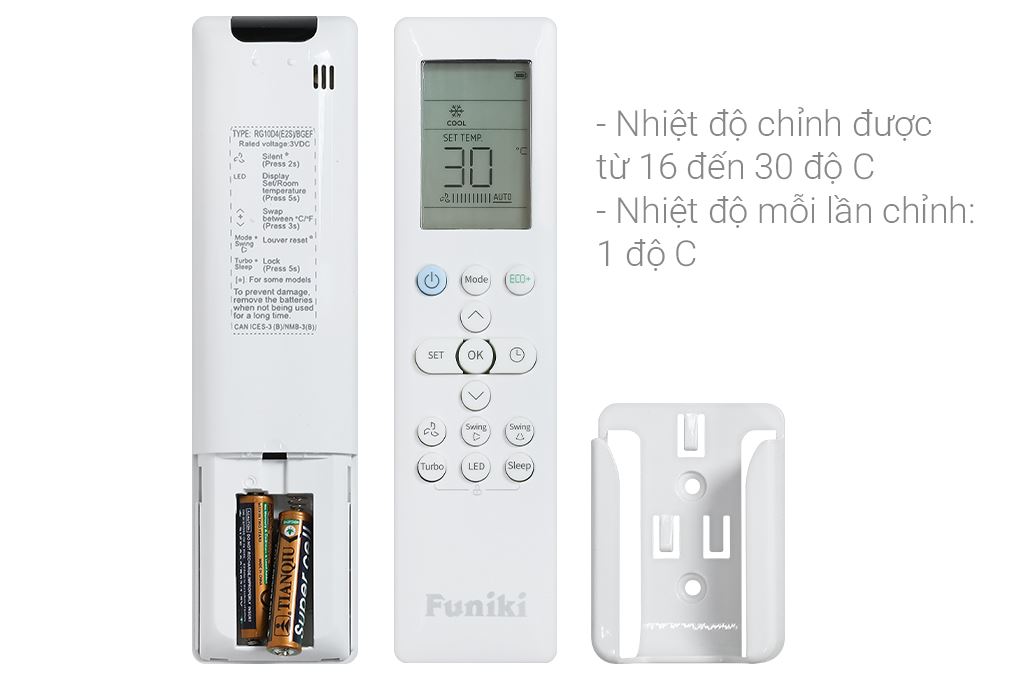 Điều hòa Funiki Inverter 12000 BTU HIC12TMM-6 Màu Trắng