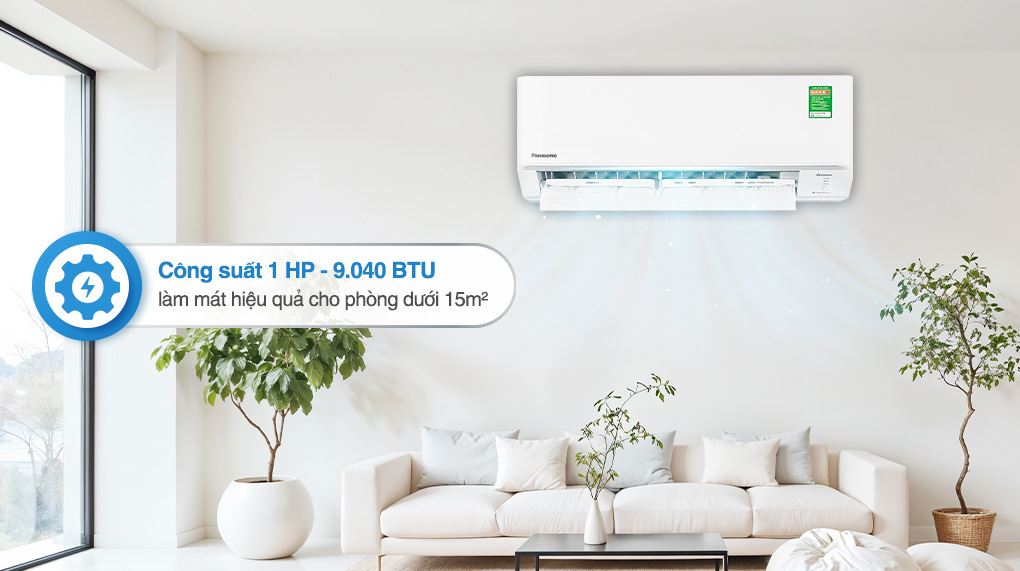 Máy lạnh Panasonic Inverter 1 HP CU/CS-PU9CKH-8D - Công suất làm lạnh