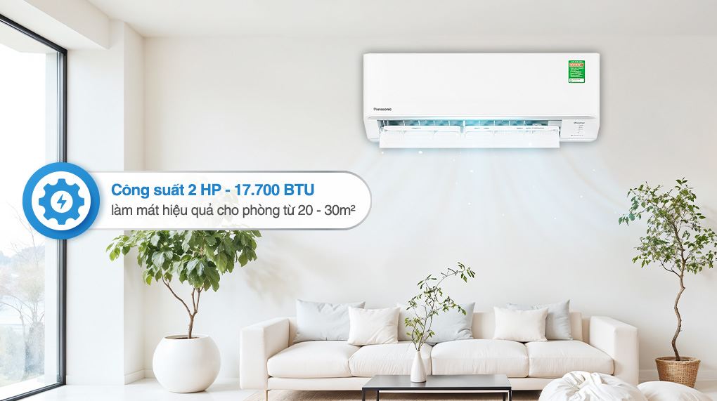Máy lạnh Panasonic Inverter 2 HP CU/CS-PU18CKH-8D - Công suất làm lạnh