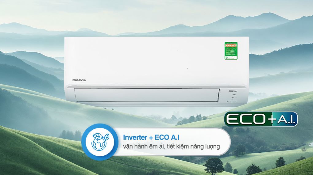 Máy lạnh Panasonic Inverter 2 HP CU/CS-PU18CKH-8D - Công nghệ tiết kiệm điện