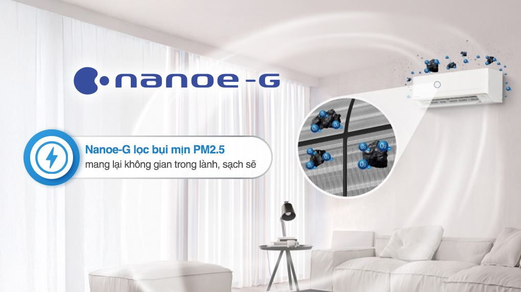 Máy lạnh Panasonic Inverter 2 HP CU/CS-PU18CKH-8D - Khả năng lọc không khí