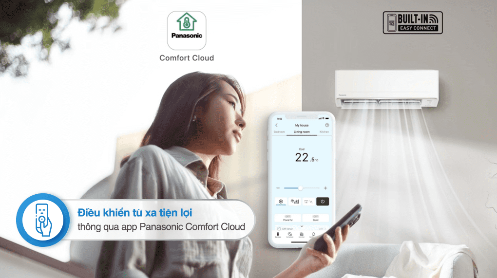 Máy lạnh Panasonic Inverter 2 HP CU/CS-PU18CKH-8D - Tiện ích