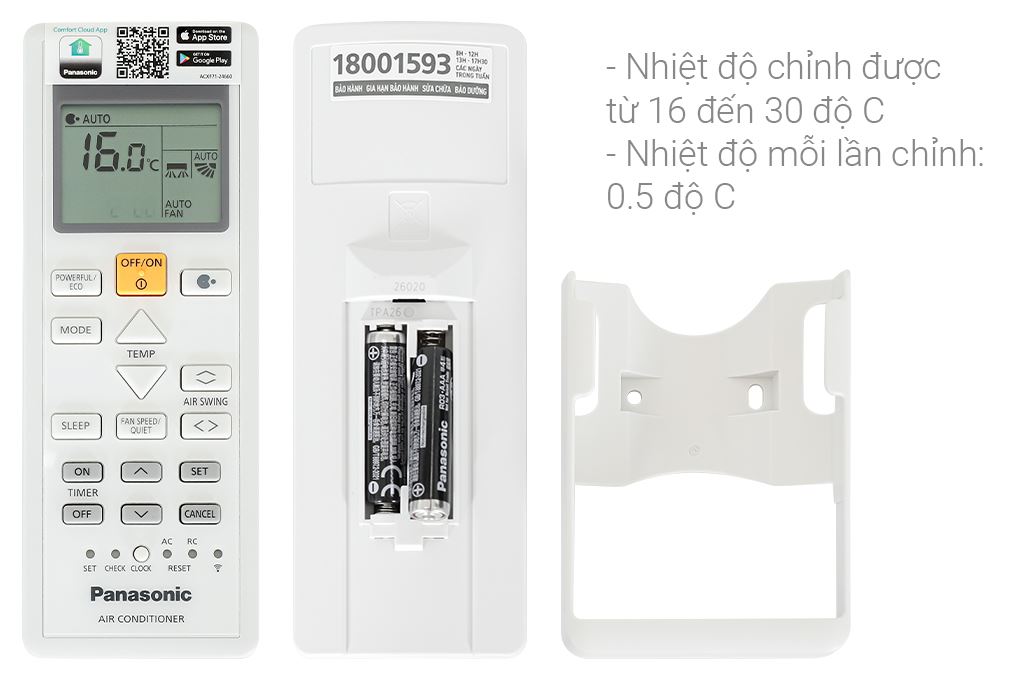 Máy lạnh Panasonic Inverter 2.5 HP CU/CS-PU24CKH-8D Màu Trắng