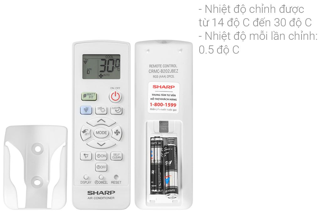 Điều hòa Sharp Inverter 18000 BTU AH-XP18DSW Màu Trắng