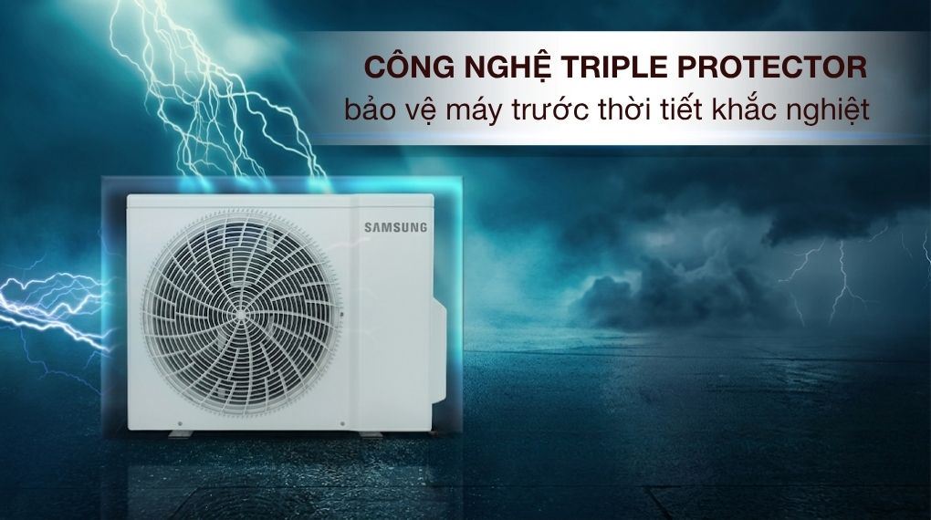 Máy lạnh Samsung Wind-Free Inverter 1 HP AR80H10DAAWNSV - Thiết kế dàn nóng