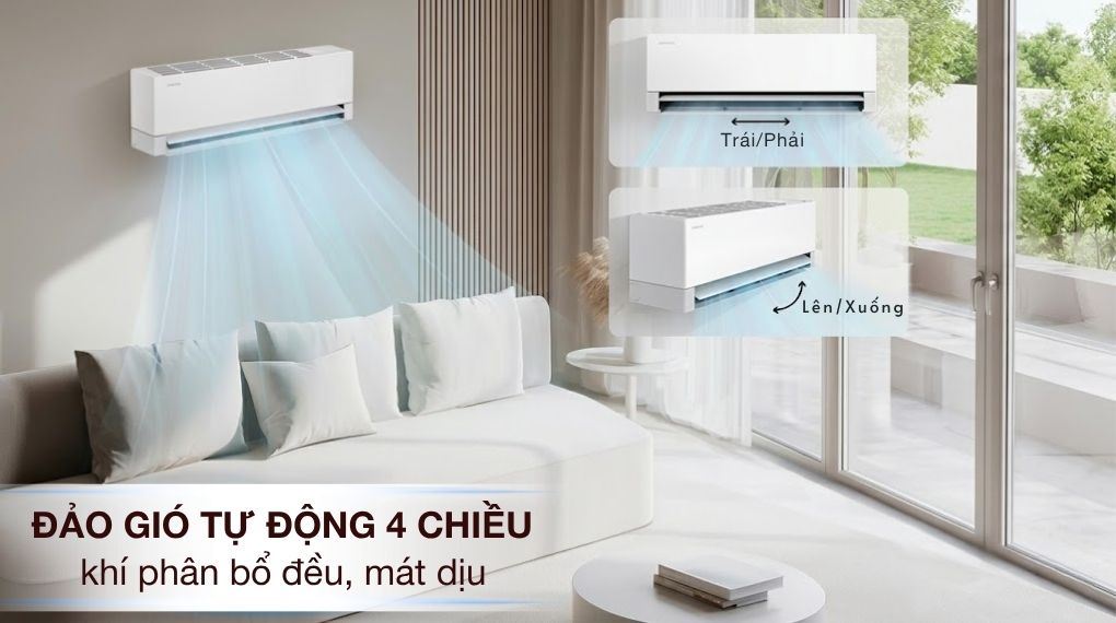 Máy lạnh Samsung Wind-Free Inverter 1 HP AR80H10DAAWNSV - Cơ chế thổi gió