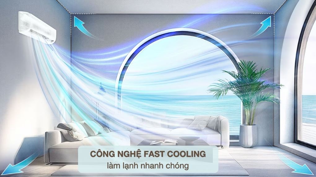 Công nghệ Fast Cooling - Máy lạnh Samsung Inverter 1.5 HP AR40H12D0ATNSV