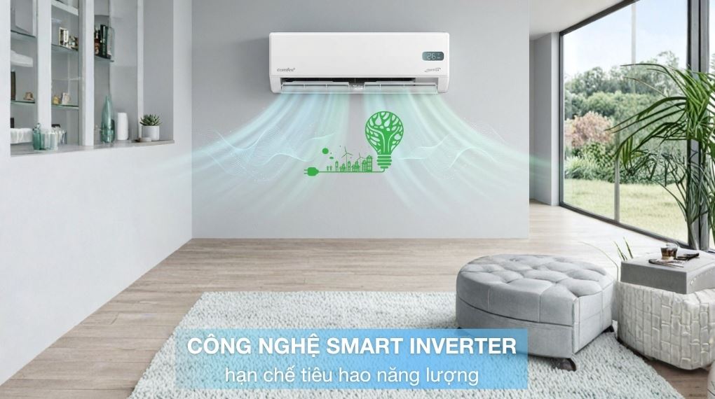 Công nghệ tiết kiệm điện - Máy lạnh Comfee Inverter 1 HP CFS-10VGX Công nghệ tiết kiệm điện - Máy lạnh Comfee Inverter 1 HP CFS-10VGX