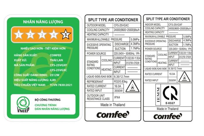 Điều hòa Comfee Inverter 24000 BTU CFS-25VGX Màu Trắng