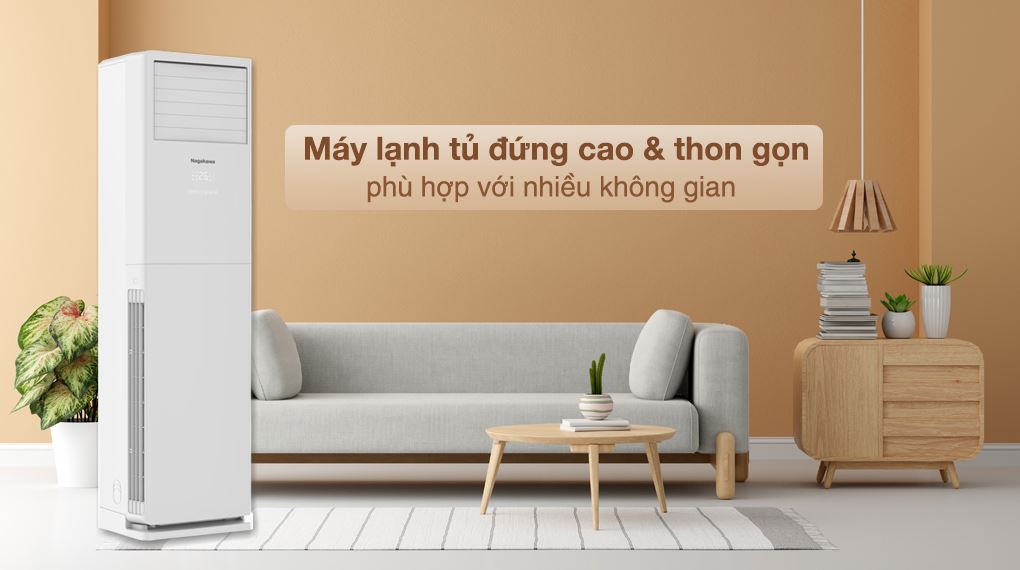 Máy lạnh tủ đứng Nagakawa 3 HP NP-C28R1K58 - Thiết kế Máy lạnh tủ đứng Nagakawa 3 HP NP-C28R1K58 - Thiết kế