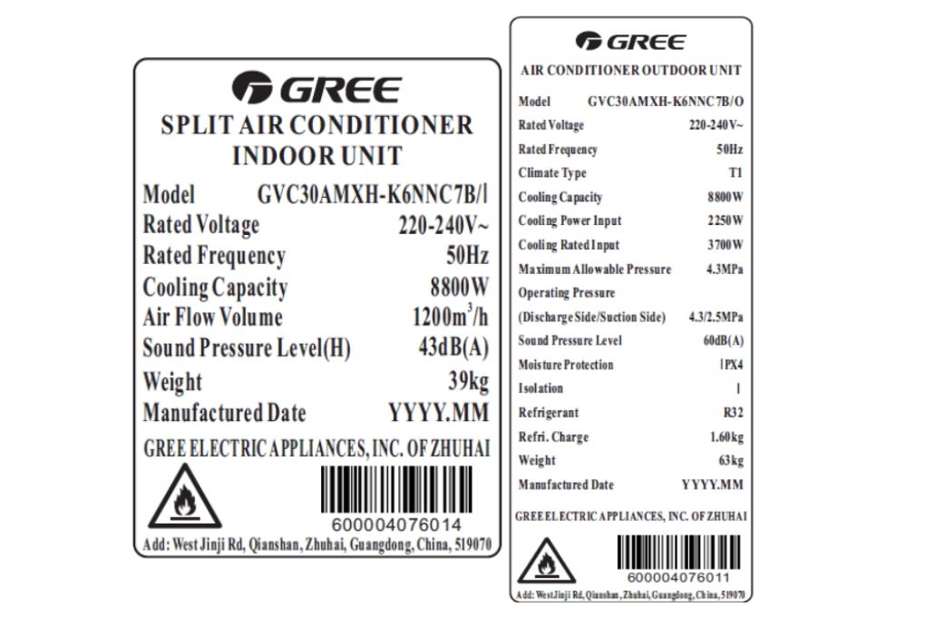 Máy lạnh tủ đứng Gree 3.5 HP GVC30AMXH-K6NNC7B