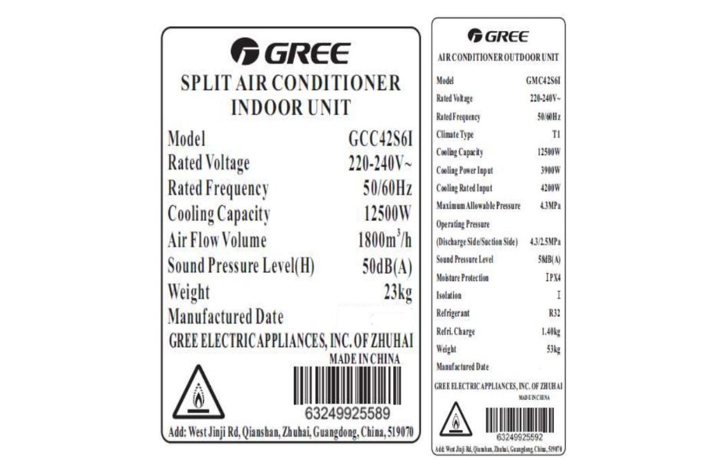 Điều hòa âm trần Gree Inverter 42650 BTU GCC42S6I-GMC42S6I