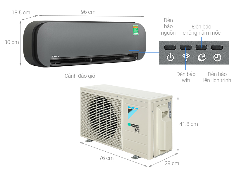 Máy lạnh Daikin Inverter 1 HP MTKC25AVMVK