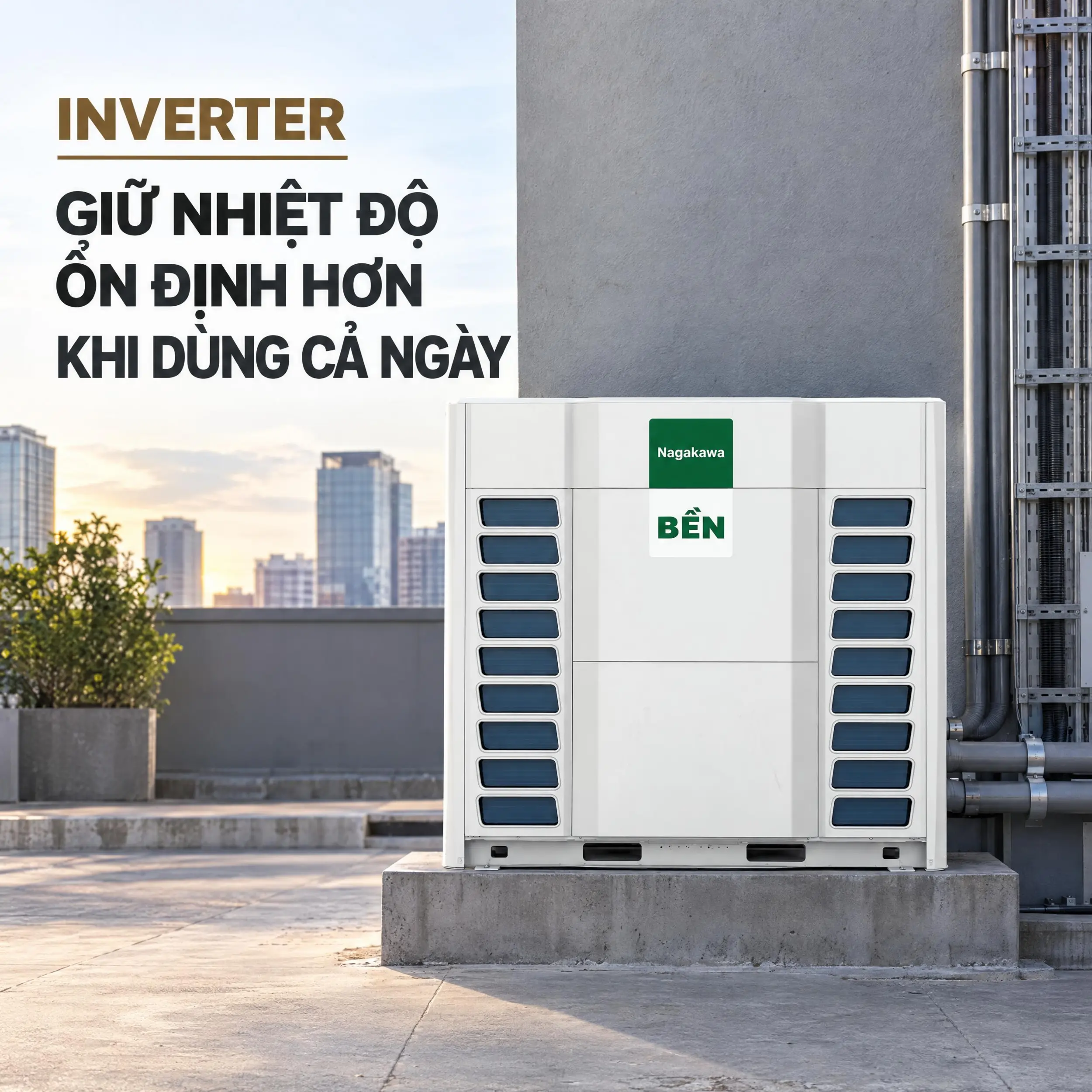 Dàn nóng Nagakawa VRF 2 chiều Inverter 16 HP NAU-H450U02