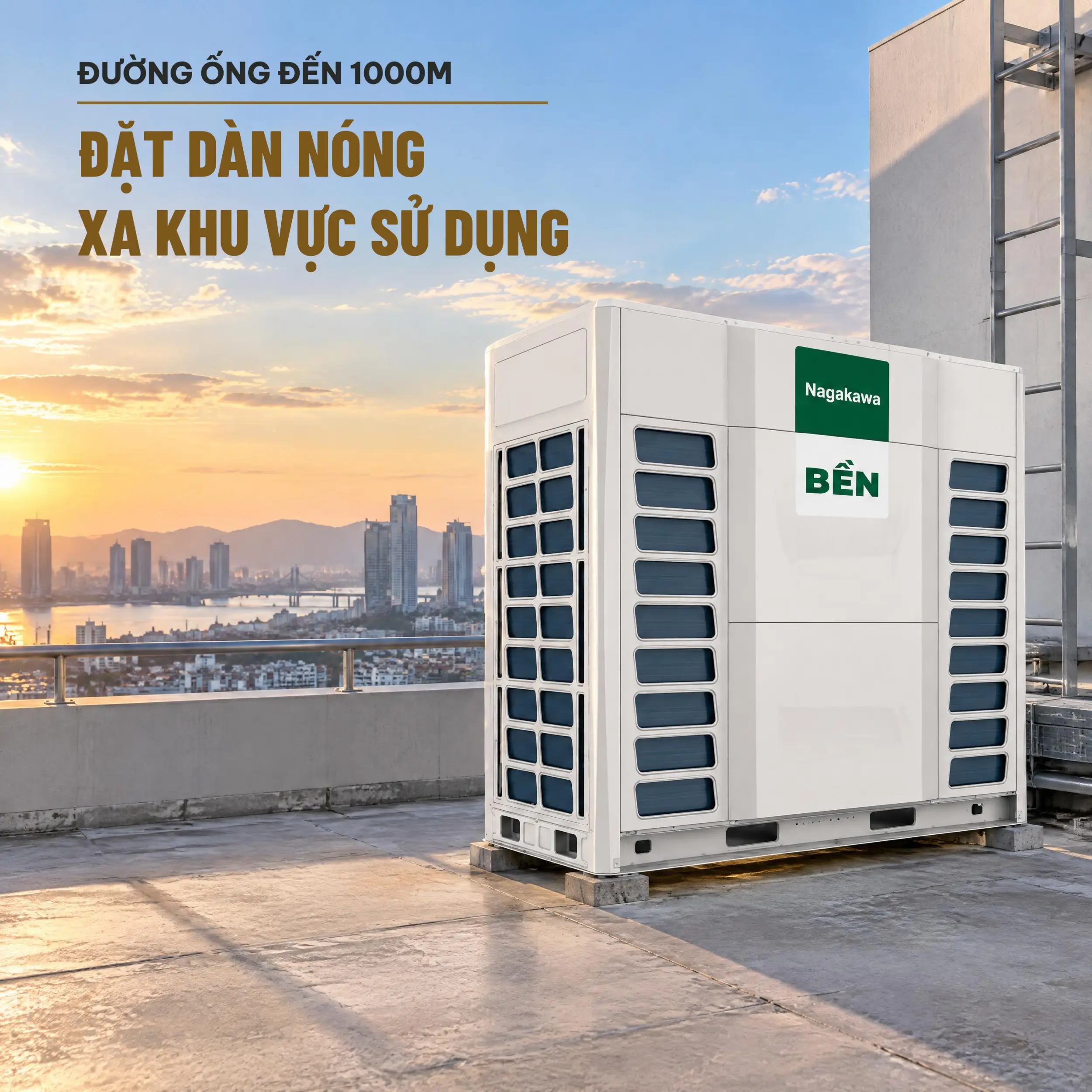 Dàn nóng Nagakawa VRF 2 chiều Inverter 16 HP NAU-H450U02