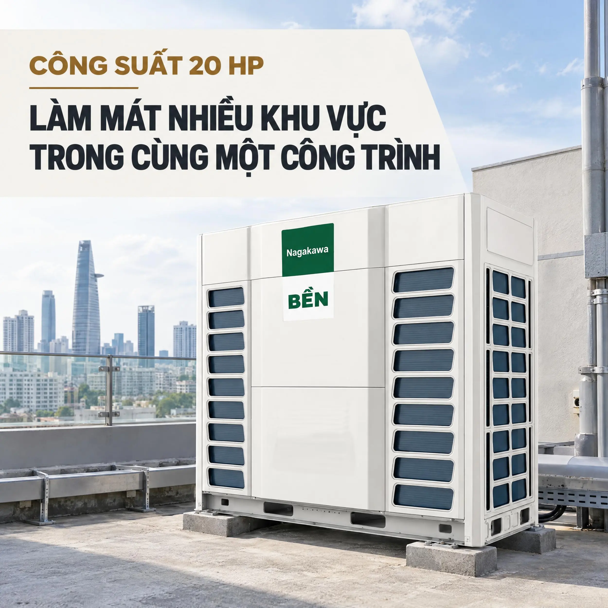 Dàn nóng Nagakawa VRF 2 chiều Inverter 20 HP NAU-H560U02