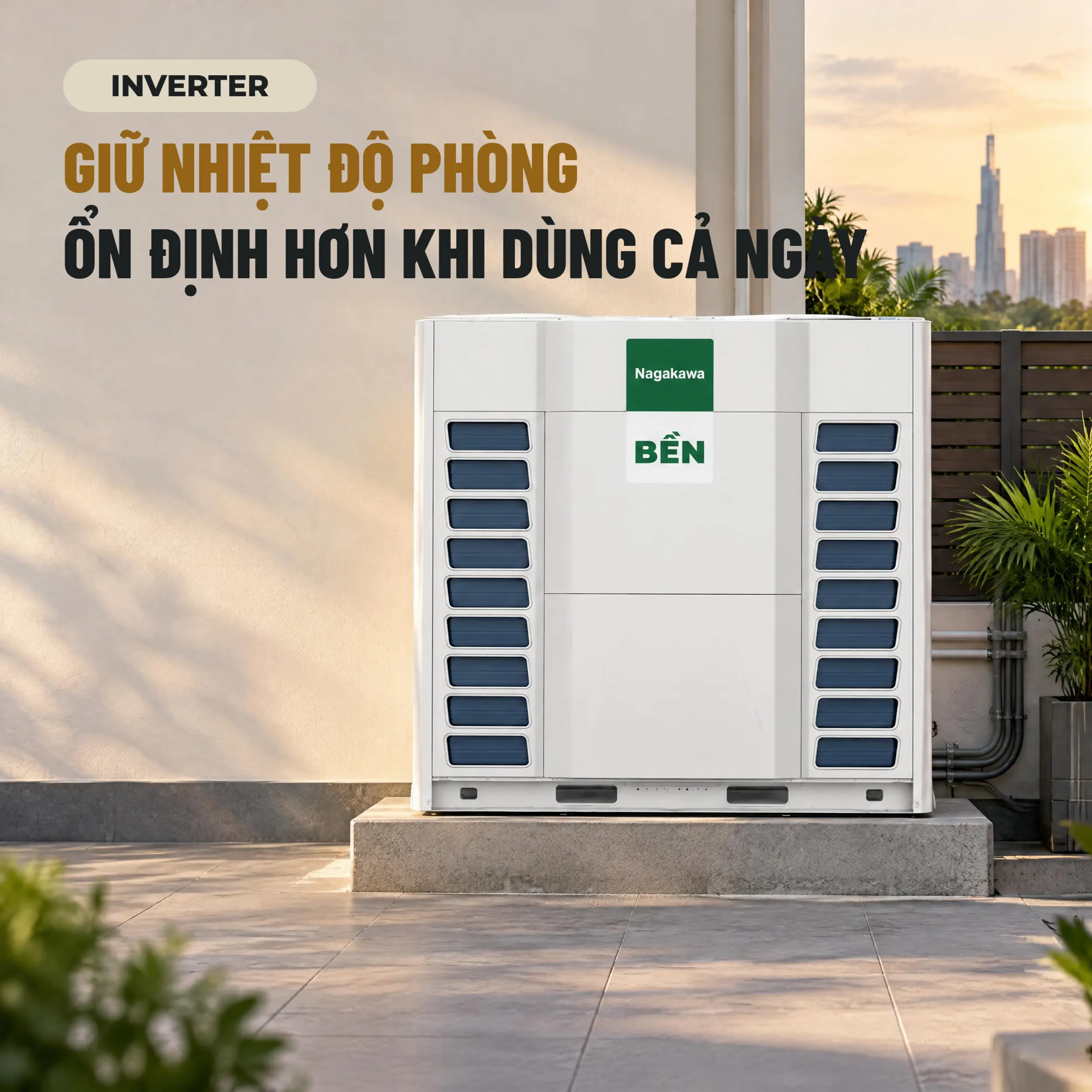 Dàn nóng Nagakawa VRF 2 chiều Inverter 20 HP NAU-H560U02
