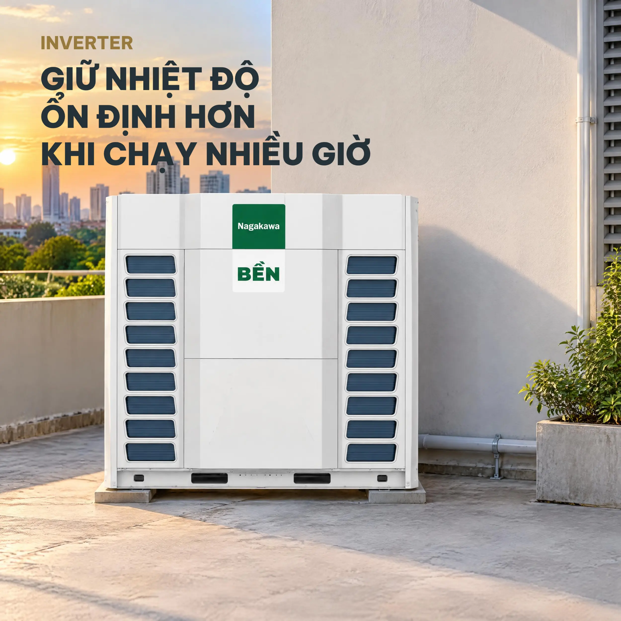 Dàn nóng Nagakawa VRF 2 chiều Inverter 24 HP NAU-H680U02