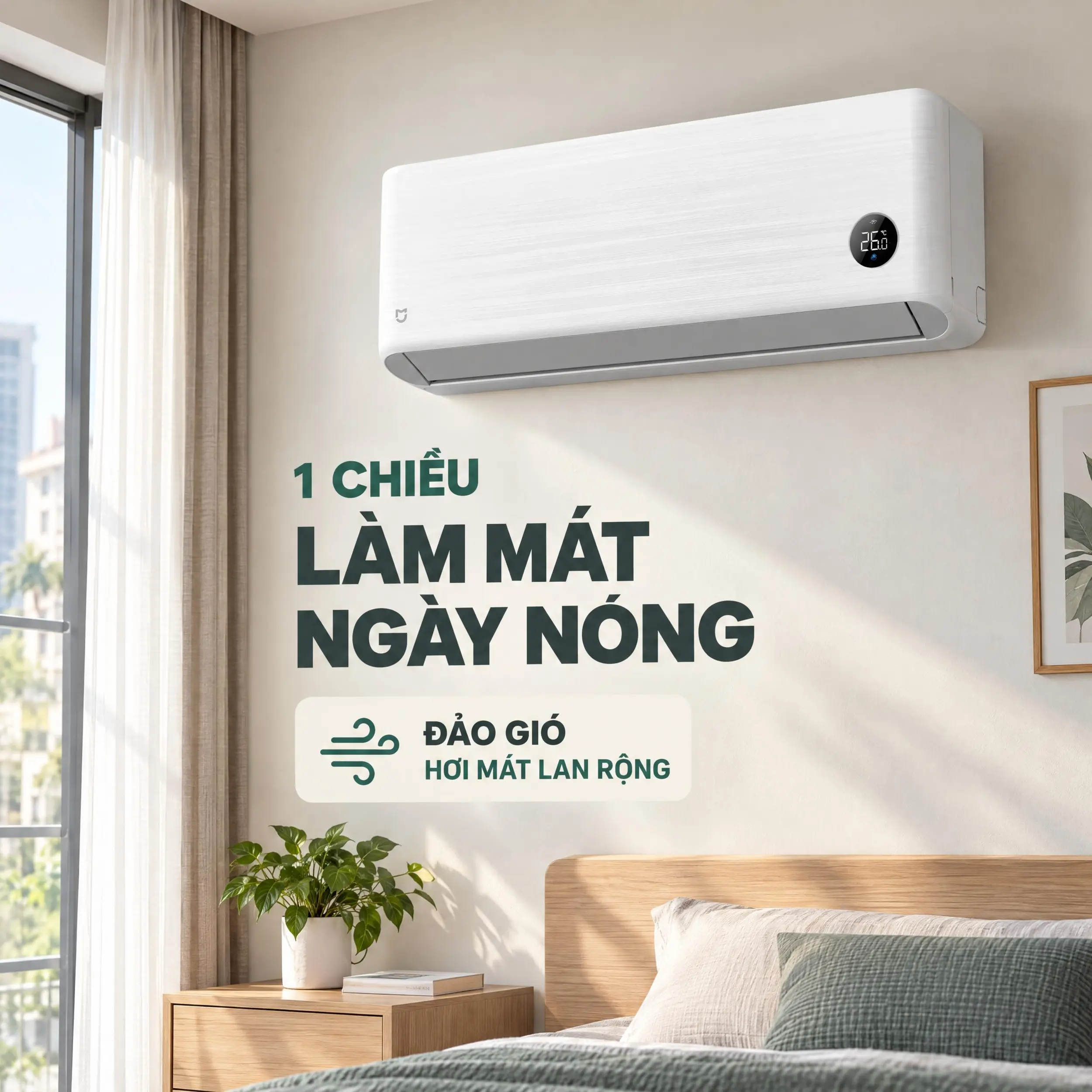 Máy lạnh Xiaomi Inverter 1.5 HP ASC-12W/R2C5-VN - Máy lạnh 1 chiều