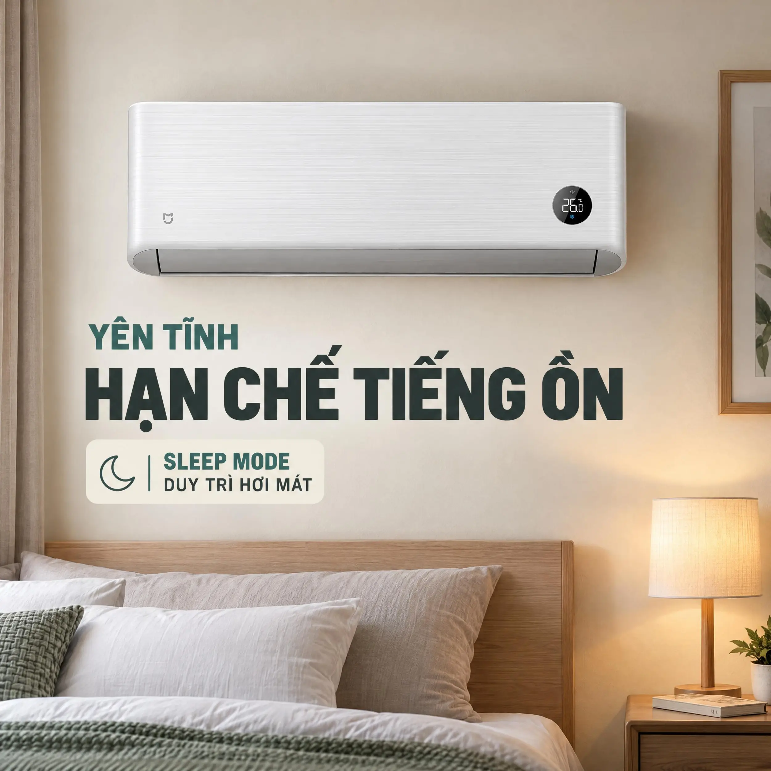 Máy lạnh Xiaomi Inverter 1.5 HP ASC-12W/R2C5-VN - Vận hành êm ái, yên tĩnh