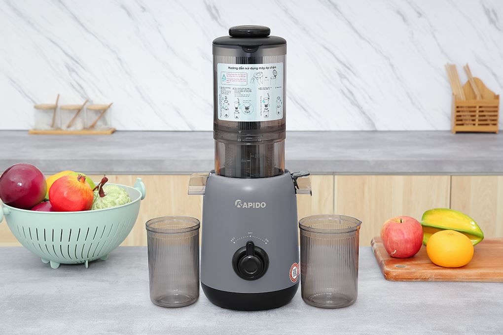 Máy ép chậm Rapido RSJ-250GM Màu Xám