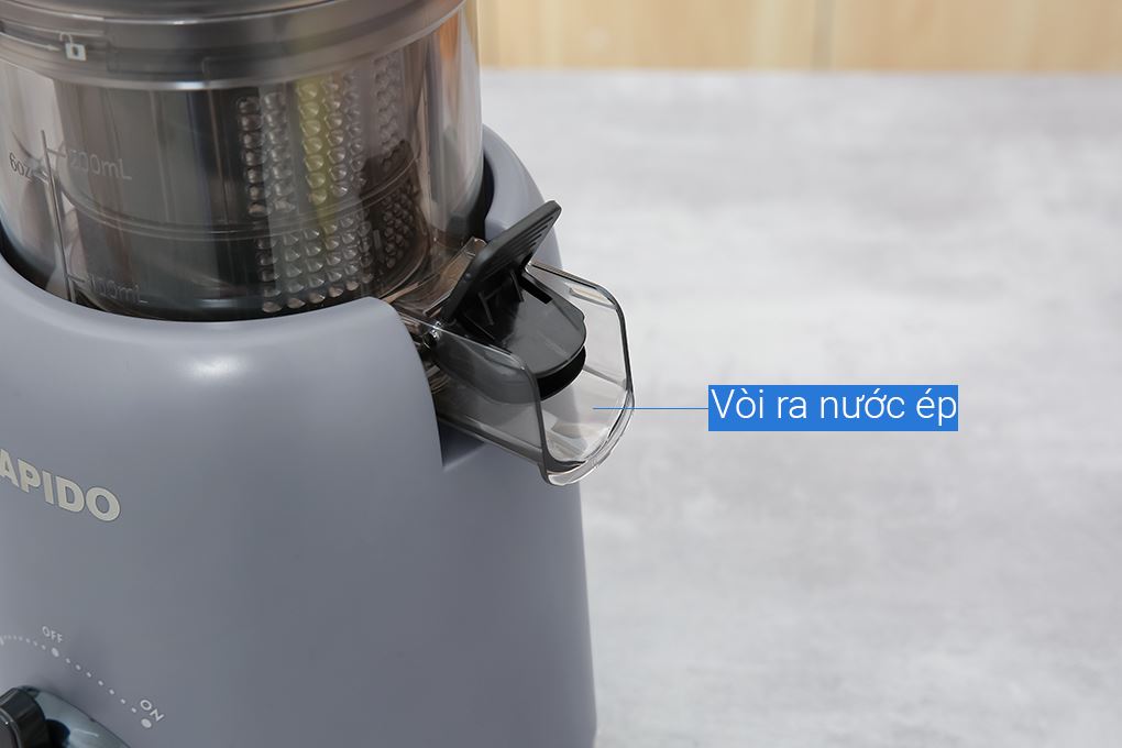 Máy ép chậm Rapido RSJ-250GM Màu Xám
