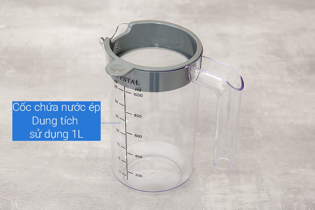 Máy ép chậm Crystal JE6023 Màu Đen