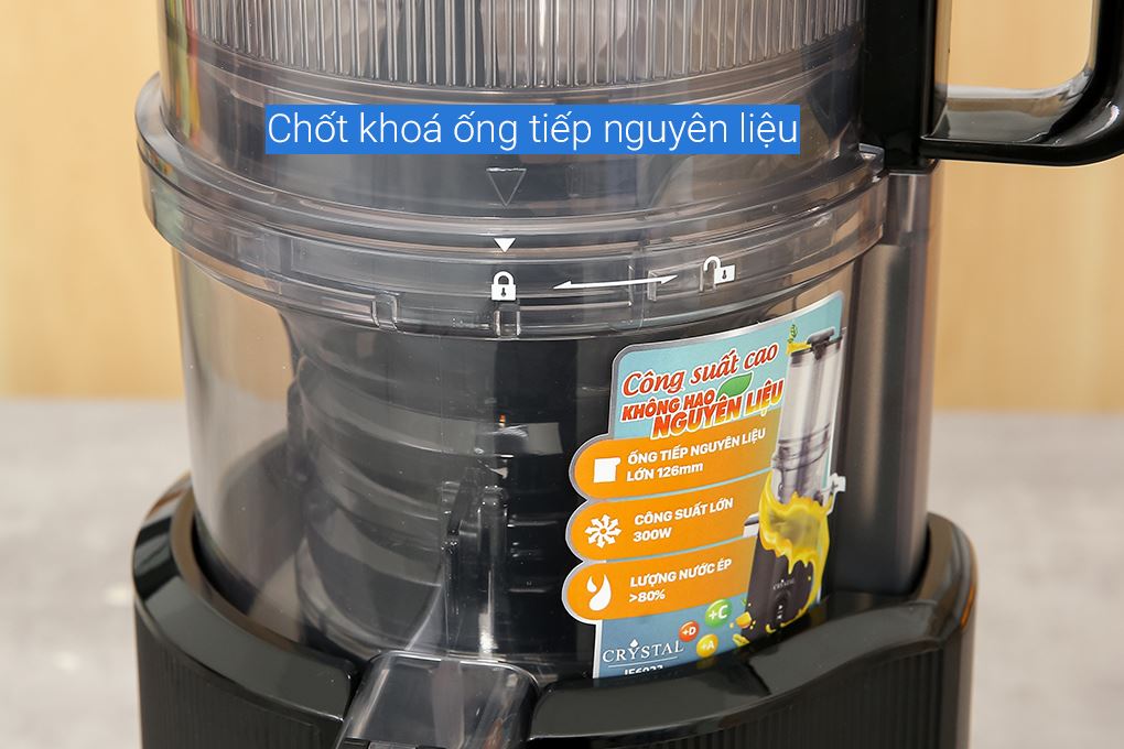 Máy ép chậm Crystal JE6023 Màu Đen