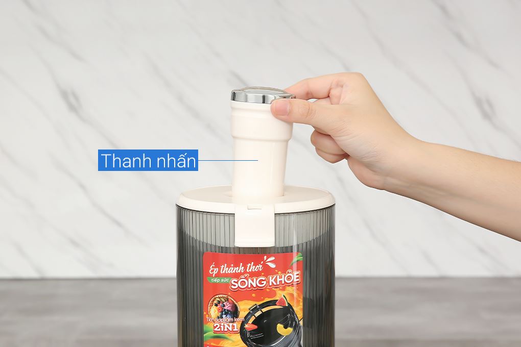 Máy ép chậm Sunhouse SHD5504 Màu Trắng - Kem