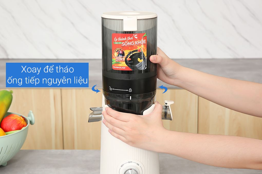 Máy ép chậm Sunhouse SHD5504 Màu Trắng - Kem