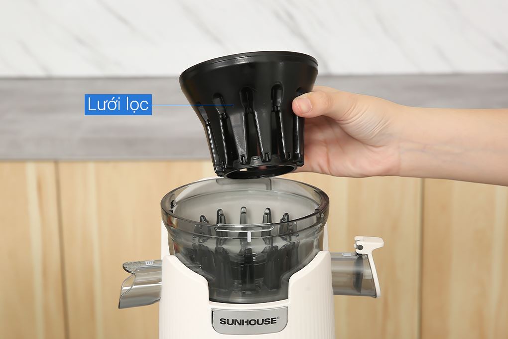 Máy ép chậm Sunhouse SHD5504 Màu Trắng - Kem