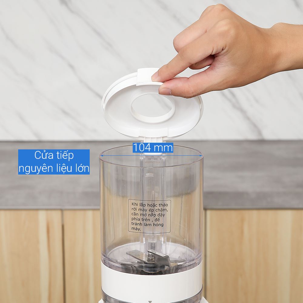 Máy ép chậm AQUA AQS-JSJ0901RW-VN Màu Trắng