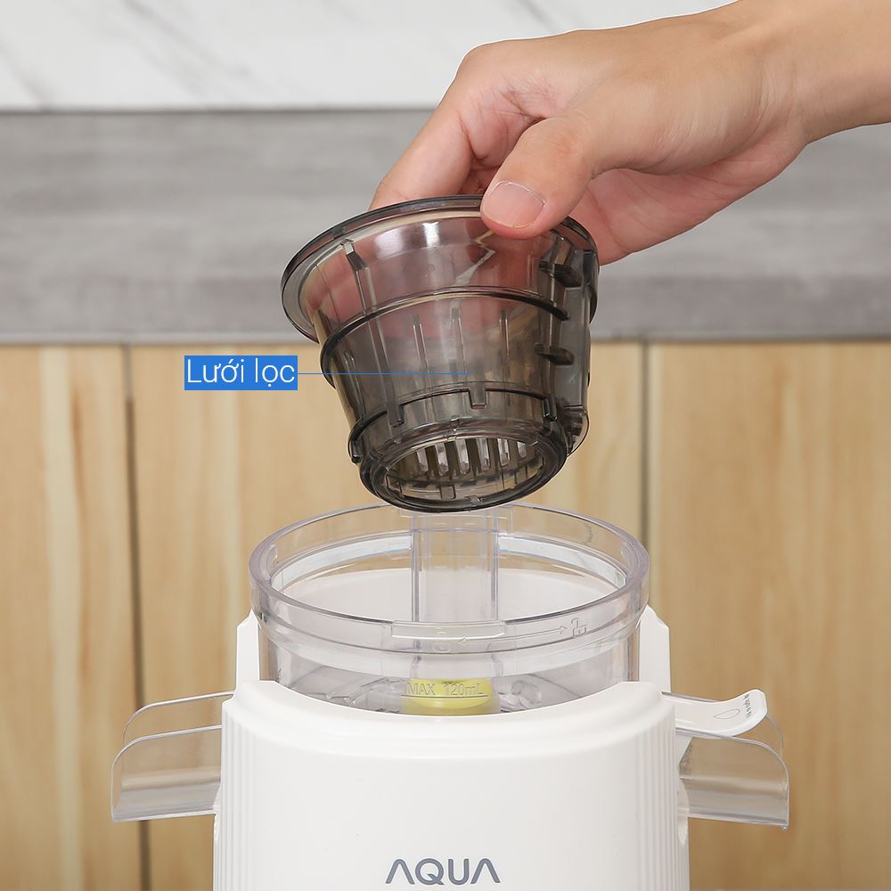 Máy ép chậm AQUA AQS-JSJ0901RW-VN Màu Trắng